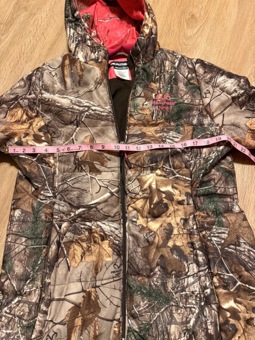 Realtree Hooded Camo Puffer Jacket - Pink Lining - Picture 5 of 8